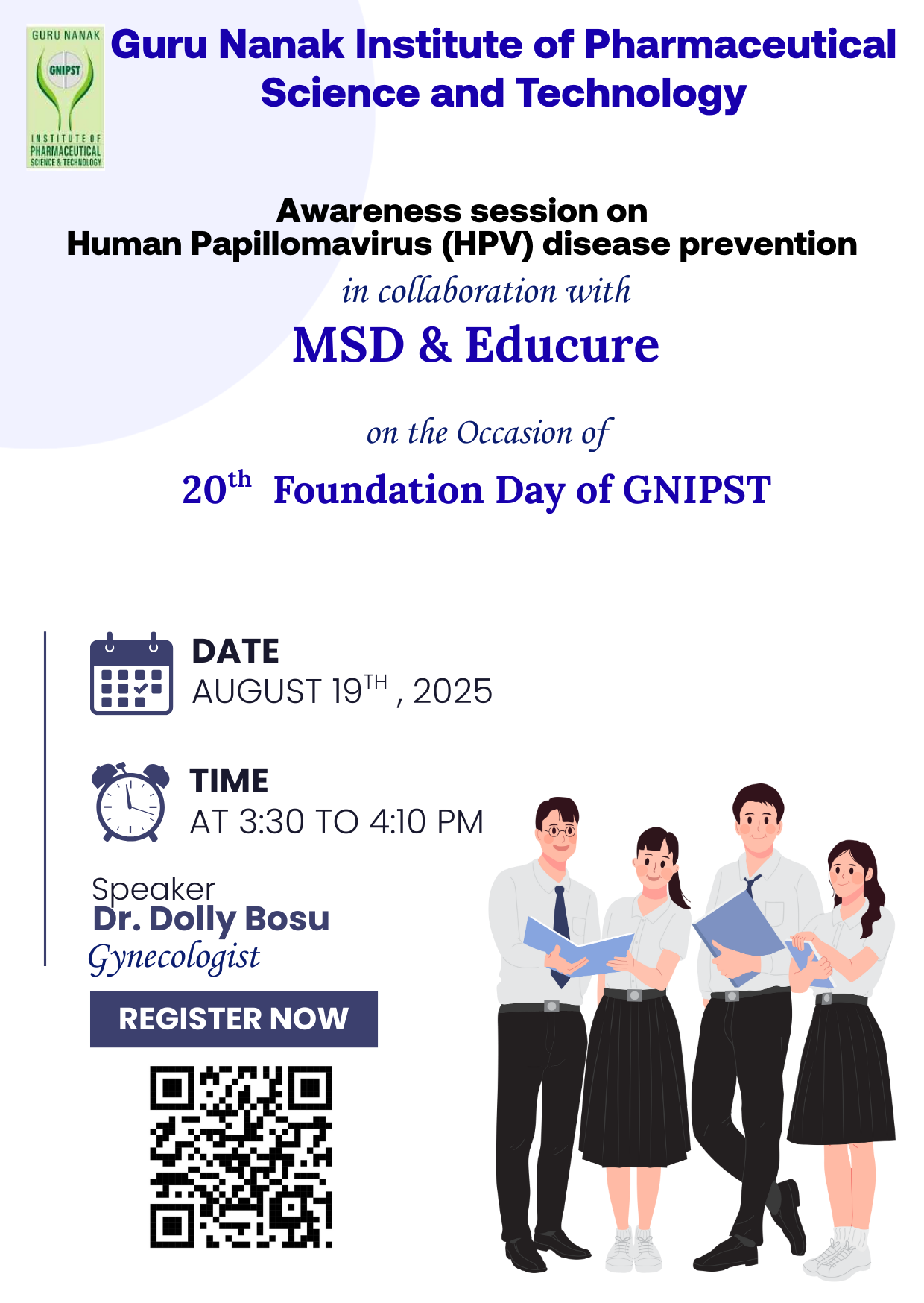 Awareness session onÂ Human Papillomavirus (HPV) disease prevention.